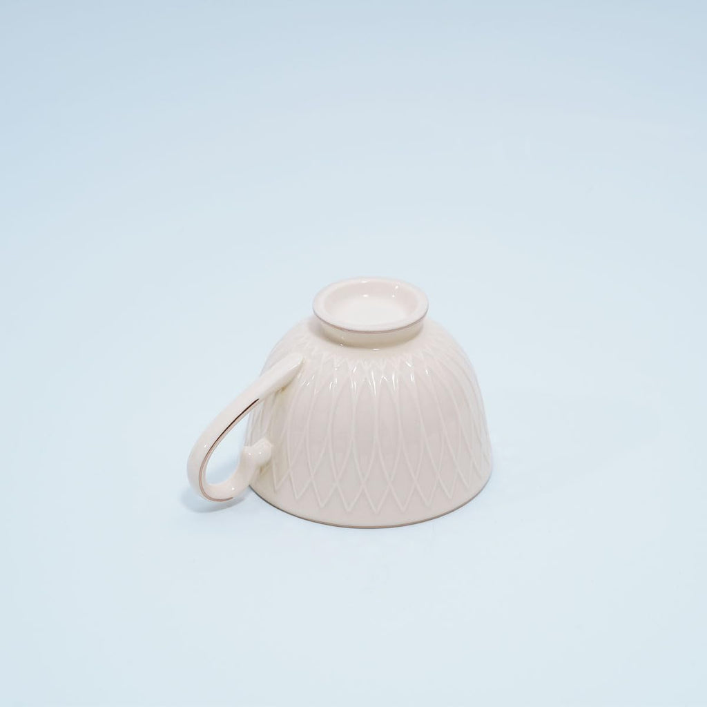 Bone China Floral Tea Cup & Saucer Set with Spoon – 7 oz