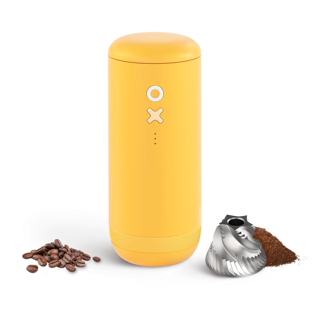 Nuttii Portable Conical Burr Coffee Grinder – Tangerine Orange