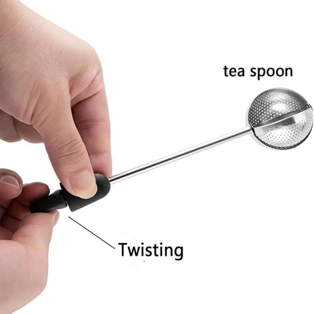 Stainless Steel Tea Ball Infuser Set of 2 – Fine Mesh, Reusable Loose Leaf Tea Strainer