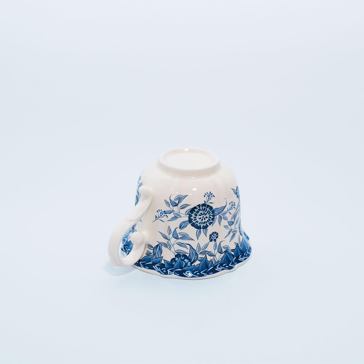Bone China Floral Tea Cup & Saucer Set with Spoon – 7 oz