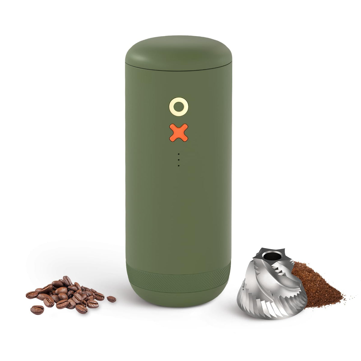 Nuttii Portable Conical Burr Coffee Grinder – Tangerine Orange