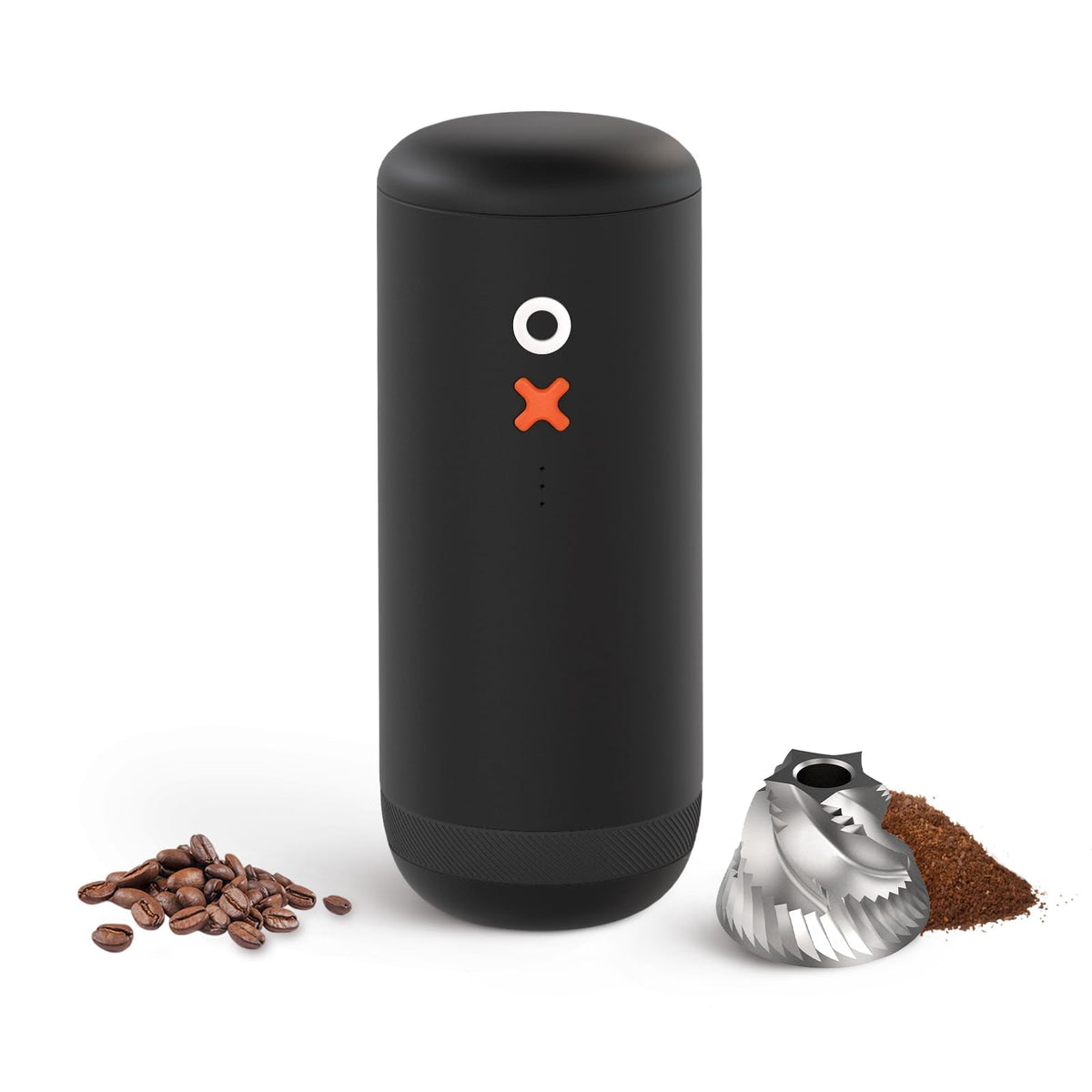 Nuttii Portable Conical Burr Coffee Grinder – Tangerine Orange