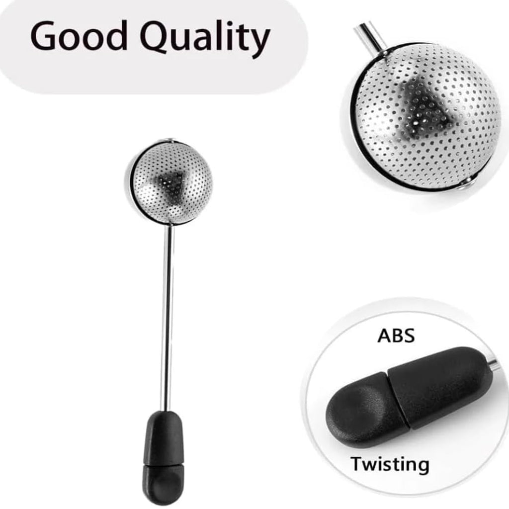 Stainless Steel Tea Ball Infuser Set of 2 – Fine Mesh, Reusable Loose Leaf Tea Strainer