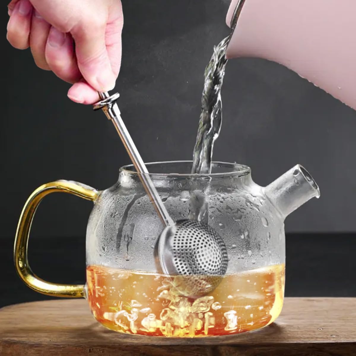 Stainless Steel Tea Ball Infuser Set of 2 – Fine Mesh, Reusable Loose Leaf Tea Strainer