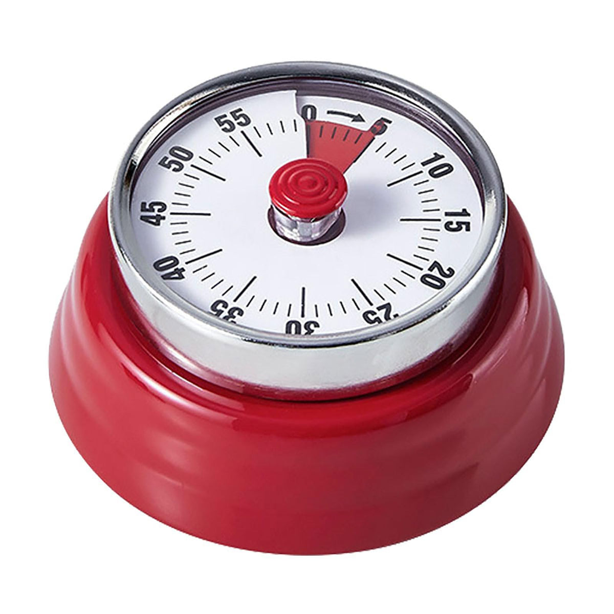 Vintage Stainless Steel Magnetic Kitchen Timer – 60 Min