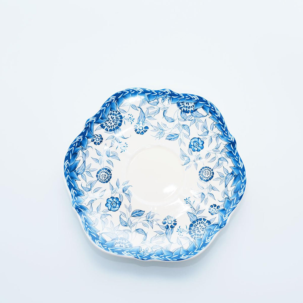Bone China Floral Tea Cup & Saucer Set with Spoon – 7 oz