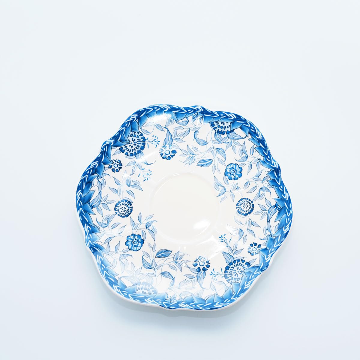 Bone China Floral Tea Cup & Saucer Set with Spoon – 7 oz