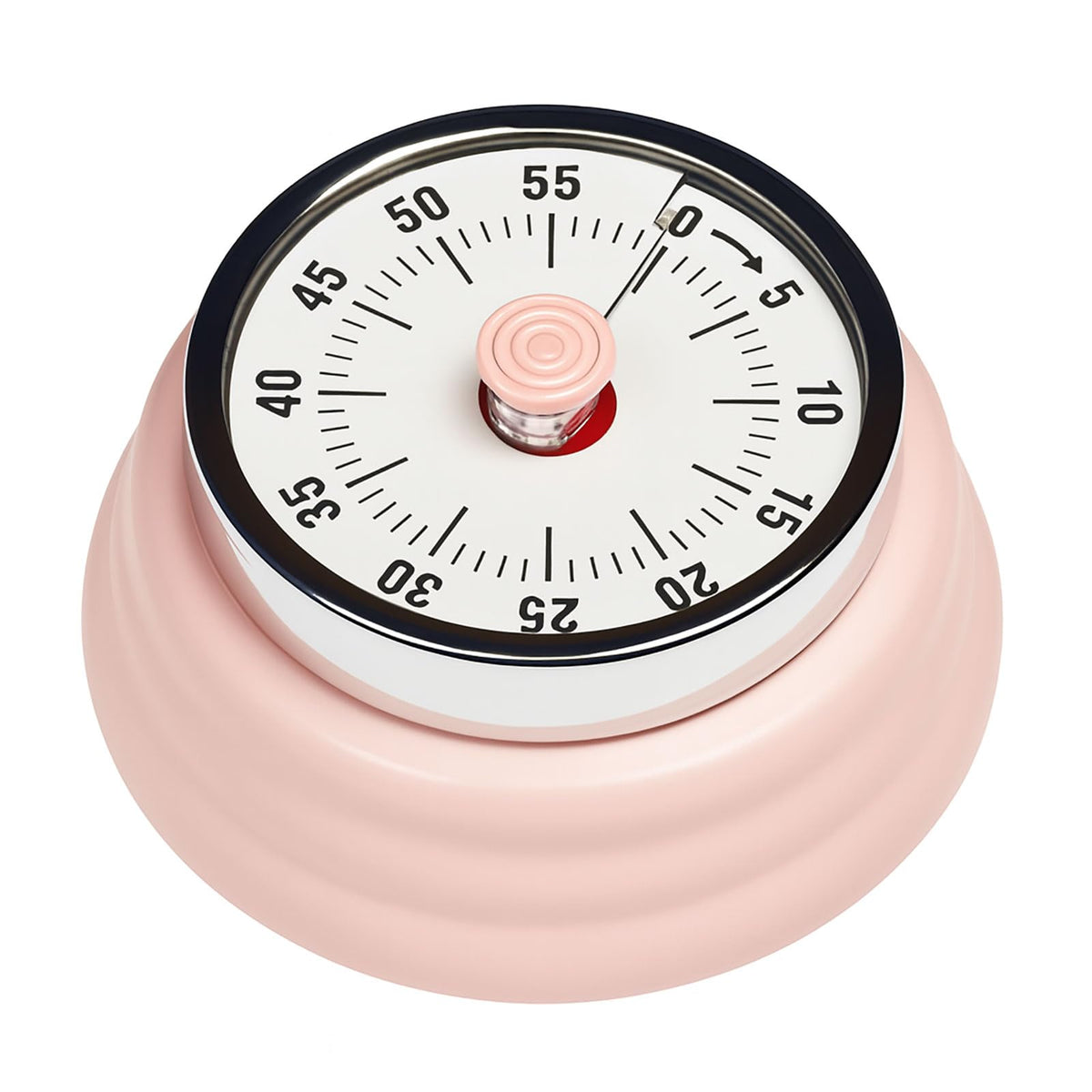 Vintage Stainless Steel Magnetic Kitchen Timer – 60 Min