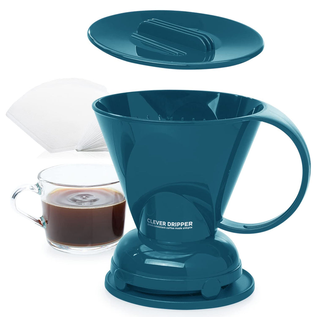 Clever Coffee Dripper & 100 Filters – 18 oz, BPA-Free, Immersion Brew