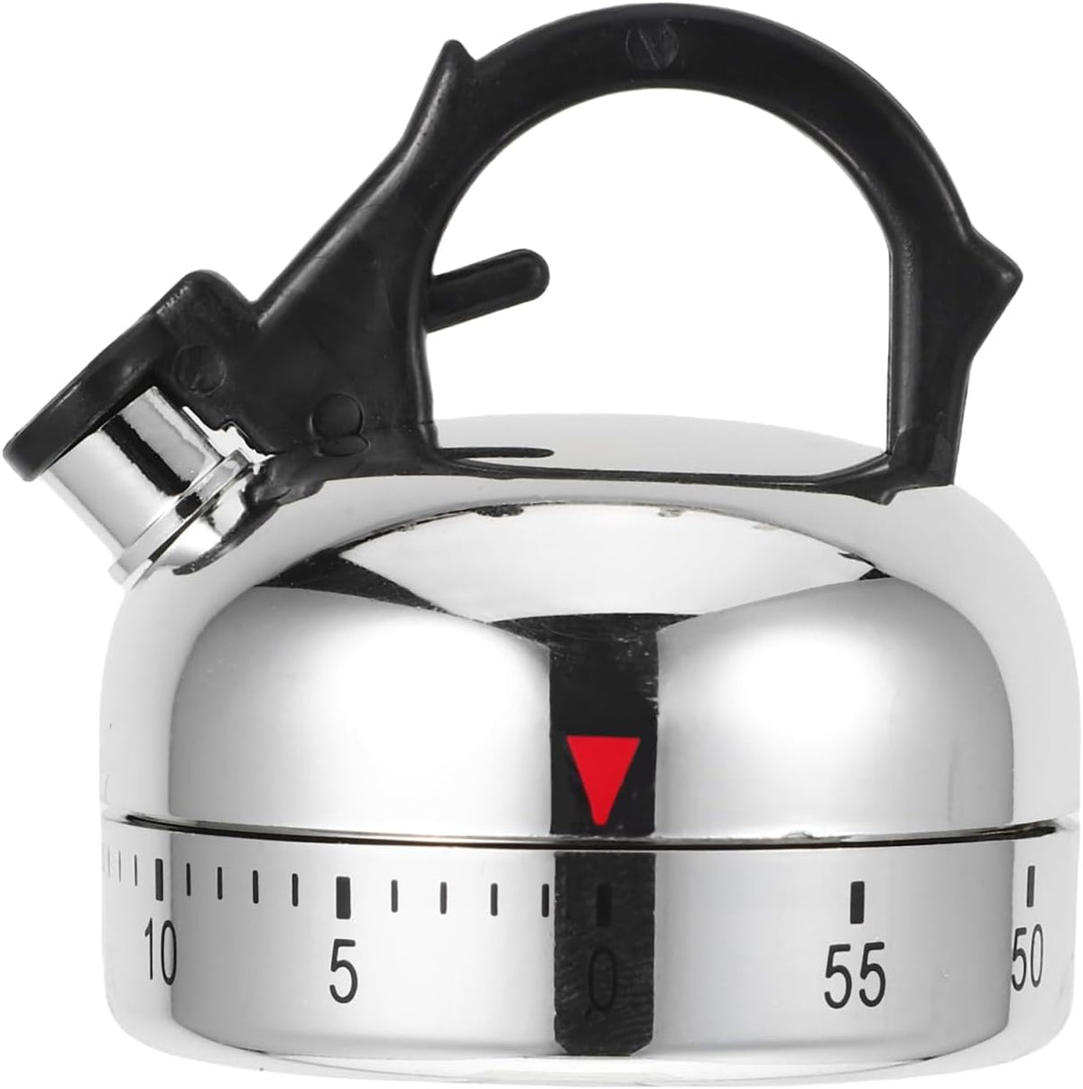 Vintage Tea Kettle Mechanical Kitchen Timer – No Batteries, Portable Countdown