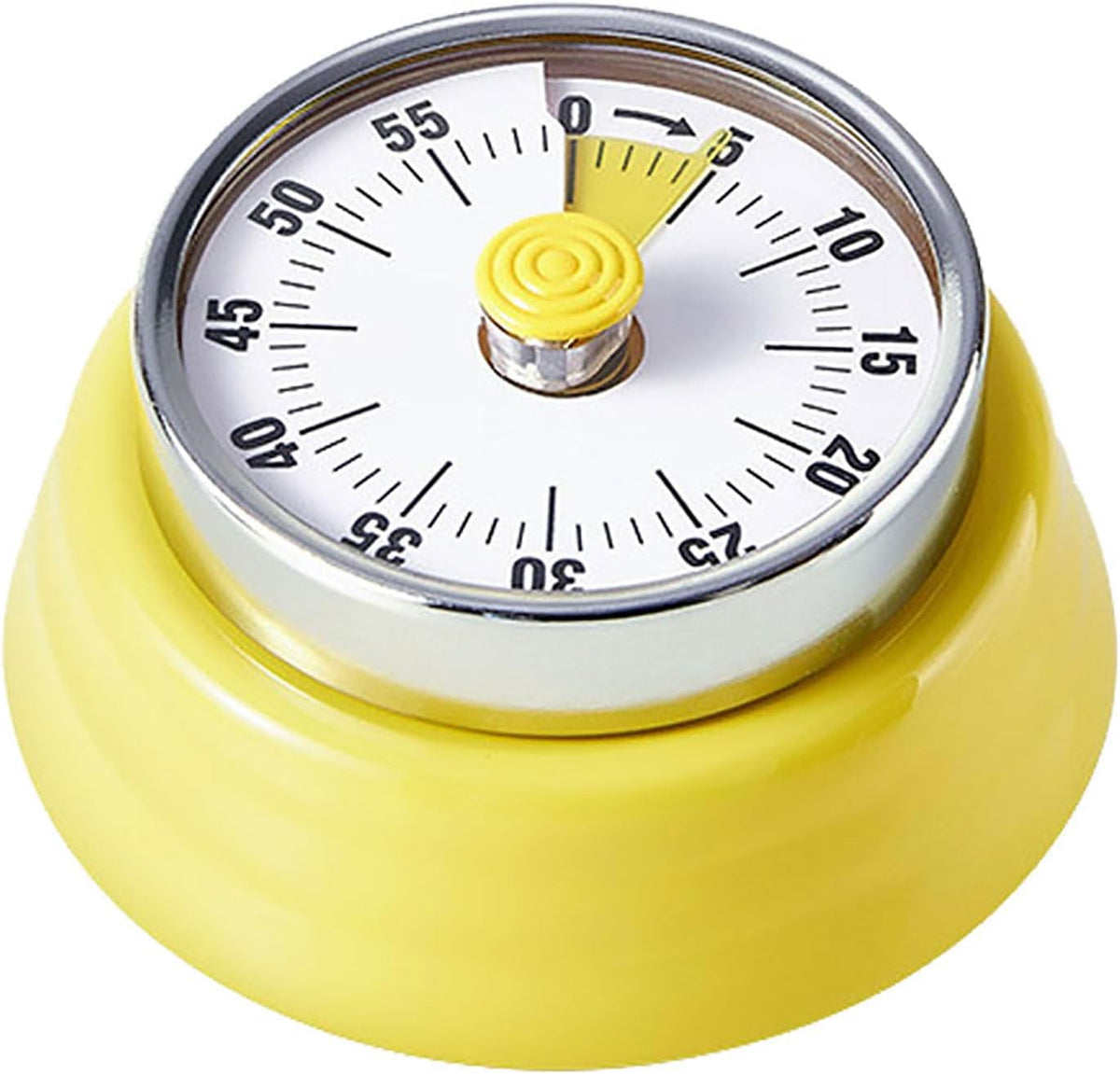 Vintage Stainless Steel Magnetic Kitchen Timer – 60 Min