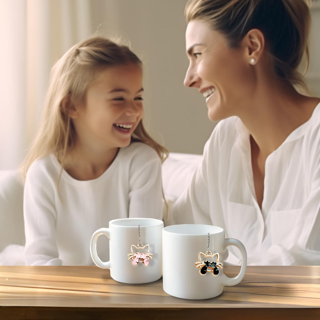 Tea Ball Infuser Set of 2 with Dragonfly & Butterfly Charms – Stainless Steel, Loose Leaf