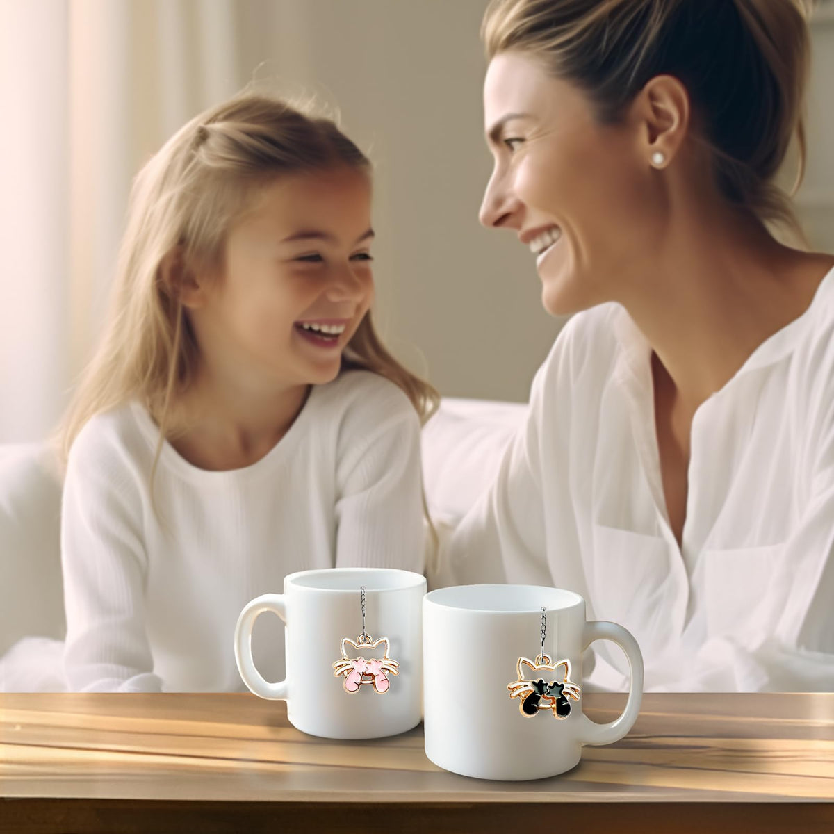 Tea Ball Infuser Set of 2 with Dragonfly & Butterfly Charms – Stainless Steel, Loose Leaf
