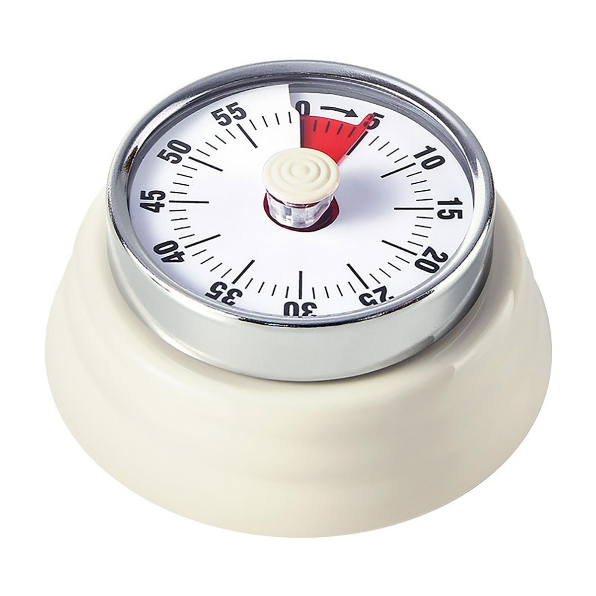 Vintage Stainless Steel Magnetic Kitchen Timer – 60 Min