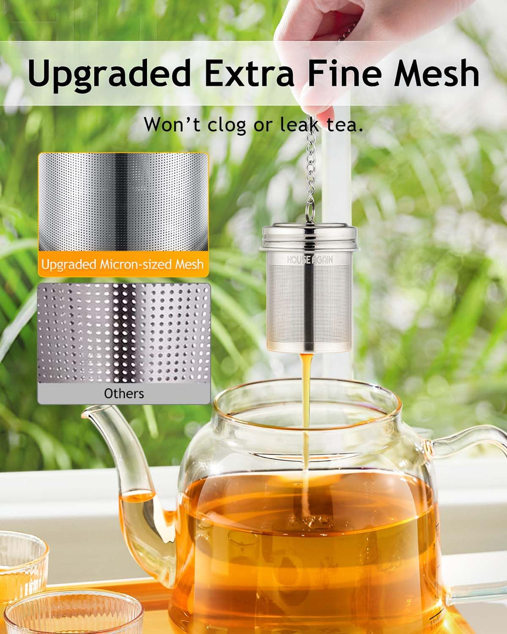 House Again Fine Mesh Tea Infuser, Set of 2