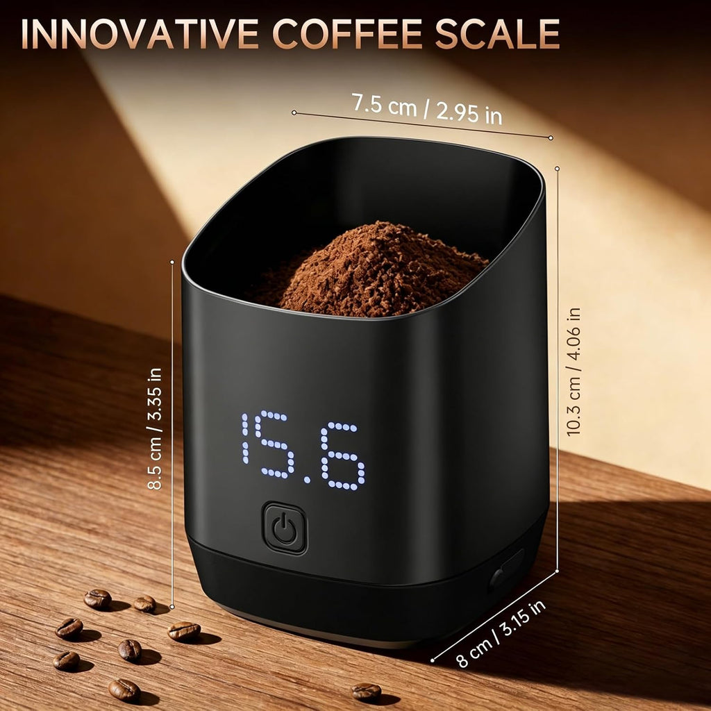 2-in-1 Coffee Scale & Dosing Cup – 0.1g Precision, 500g, USB-C