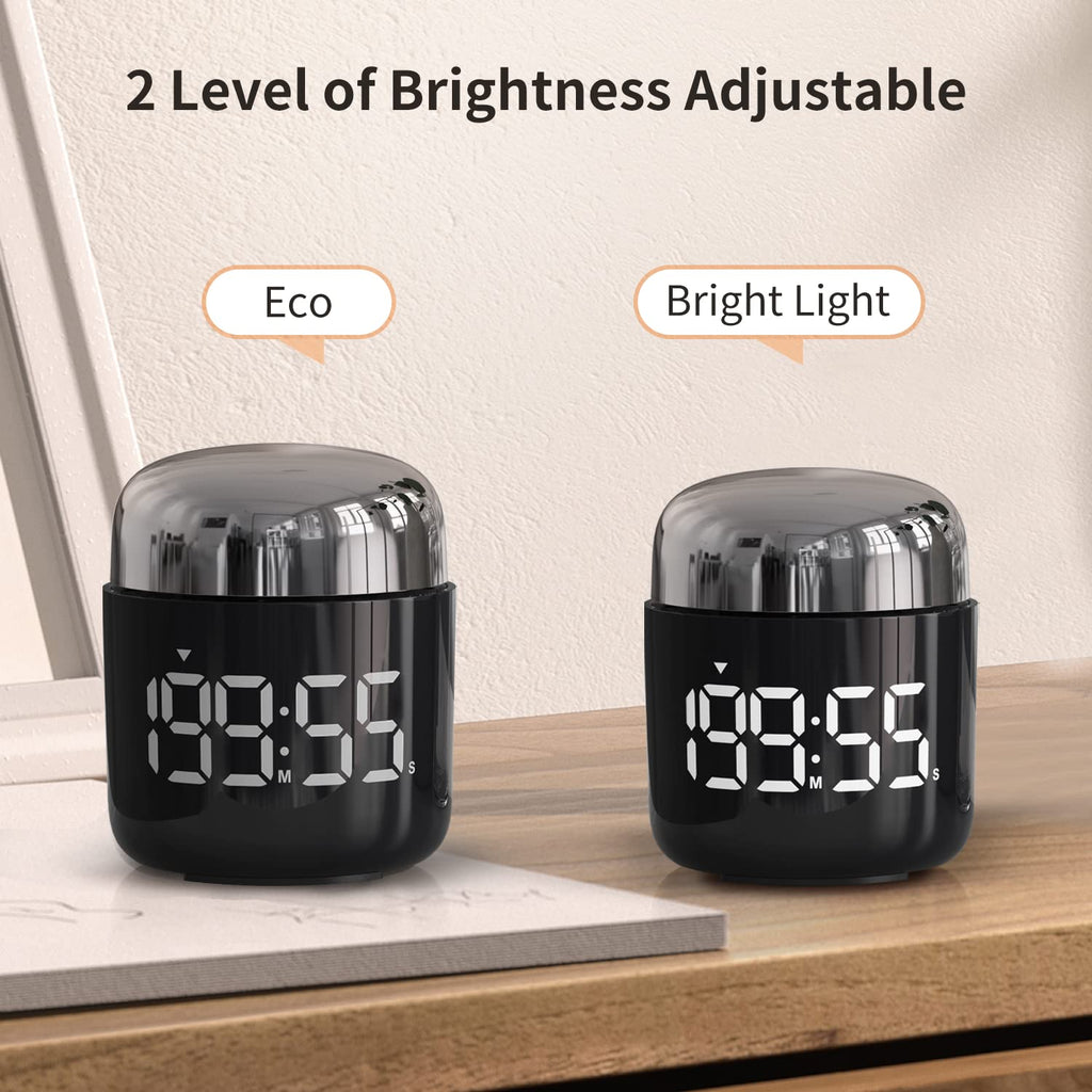 LED Countdown & Count-Up Kitchen Timer – Gold