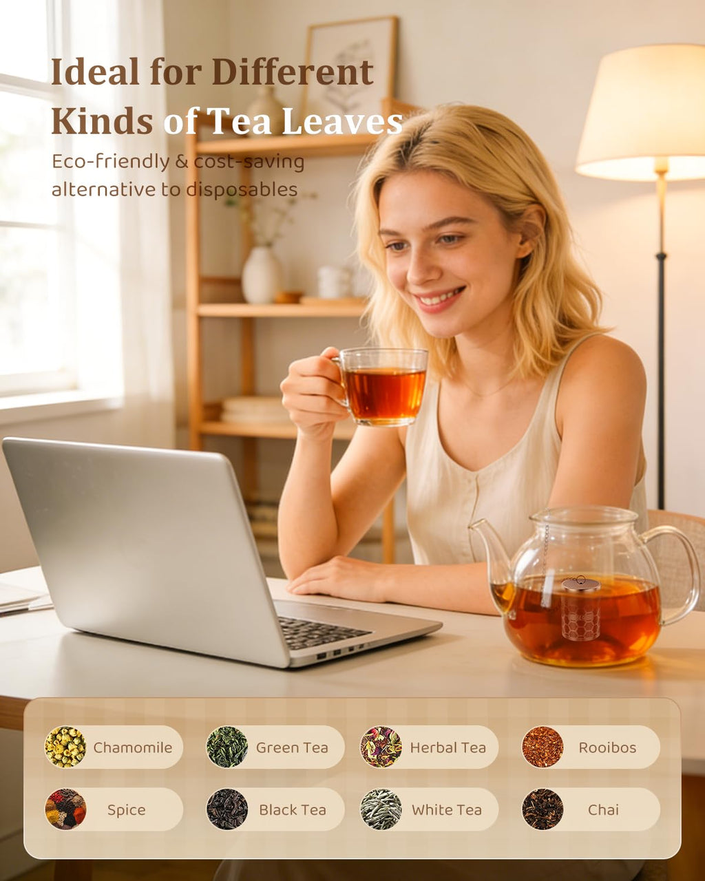 House Again Fine Mesh Tea Infuser, Set of 2