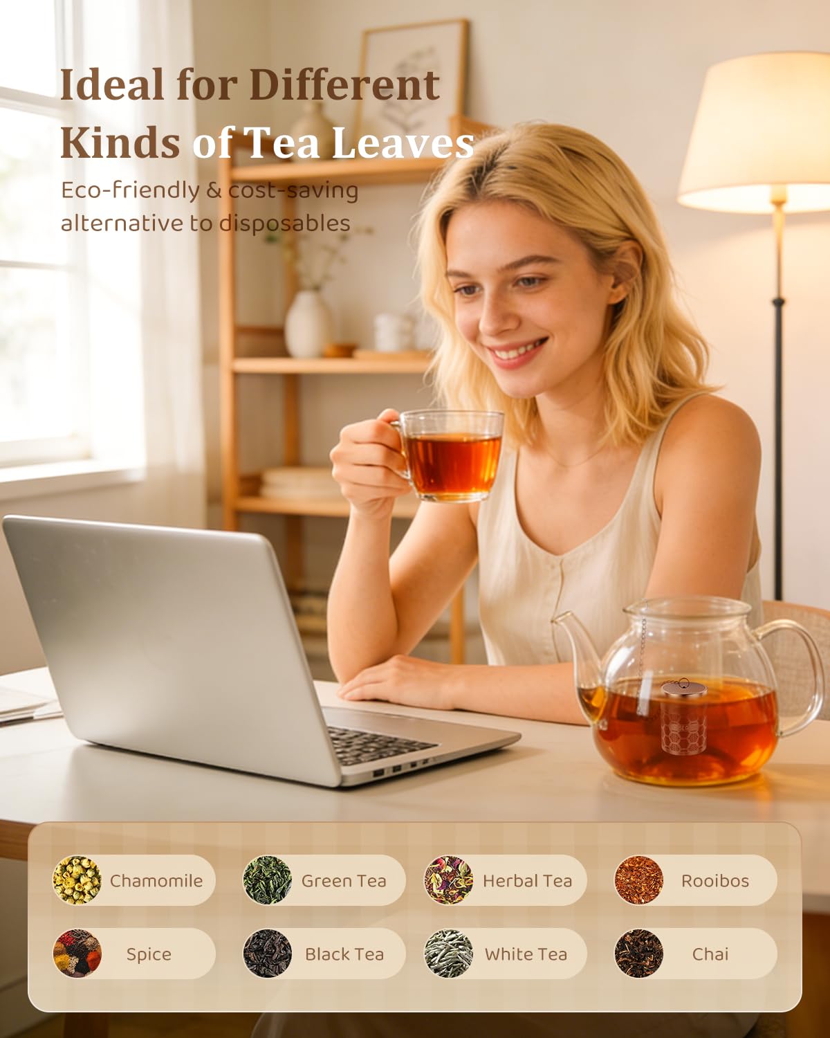 House Again Fine Mesh Tea Infuser, Set of 2