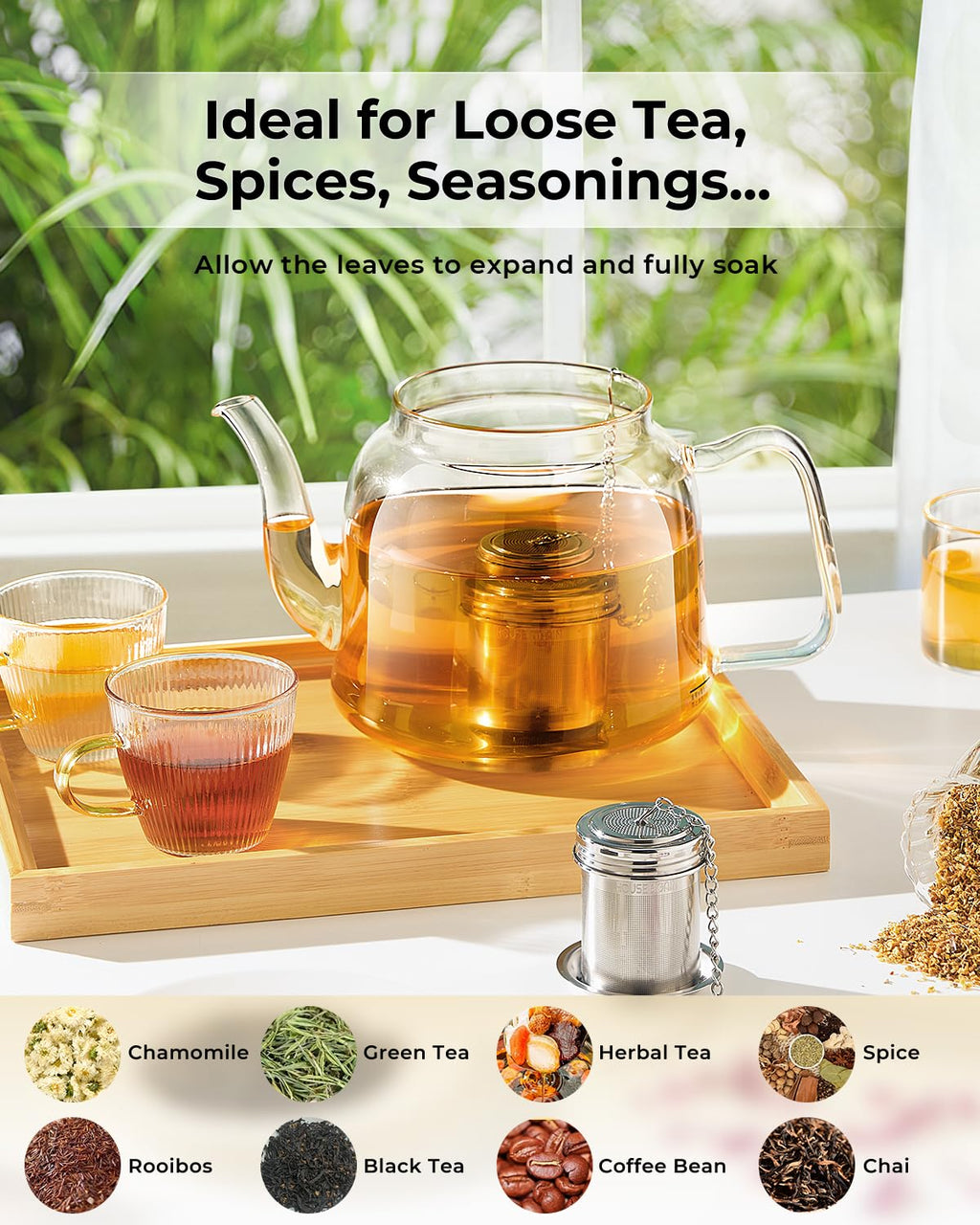 House Again Fine Mesh Tea Infuser, Set of 2