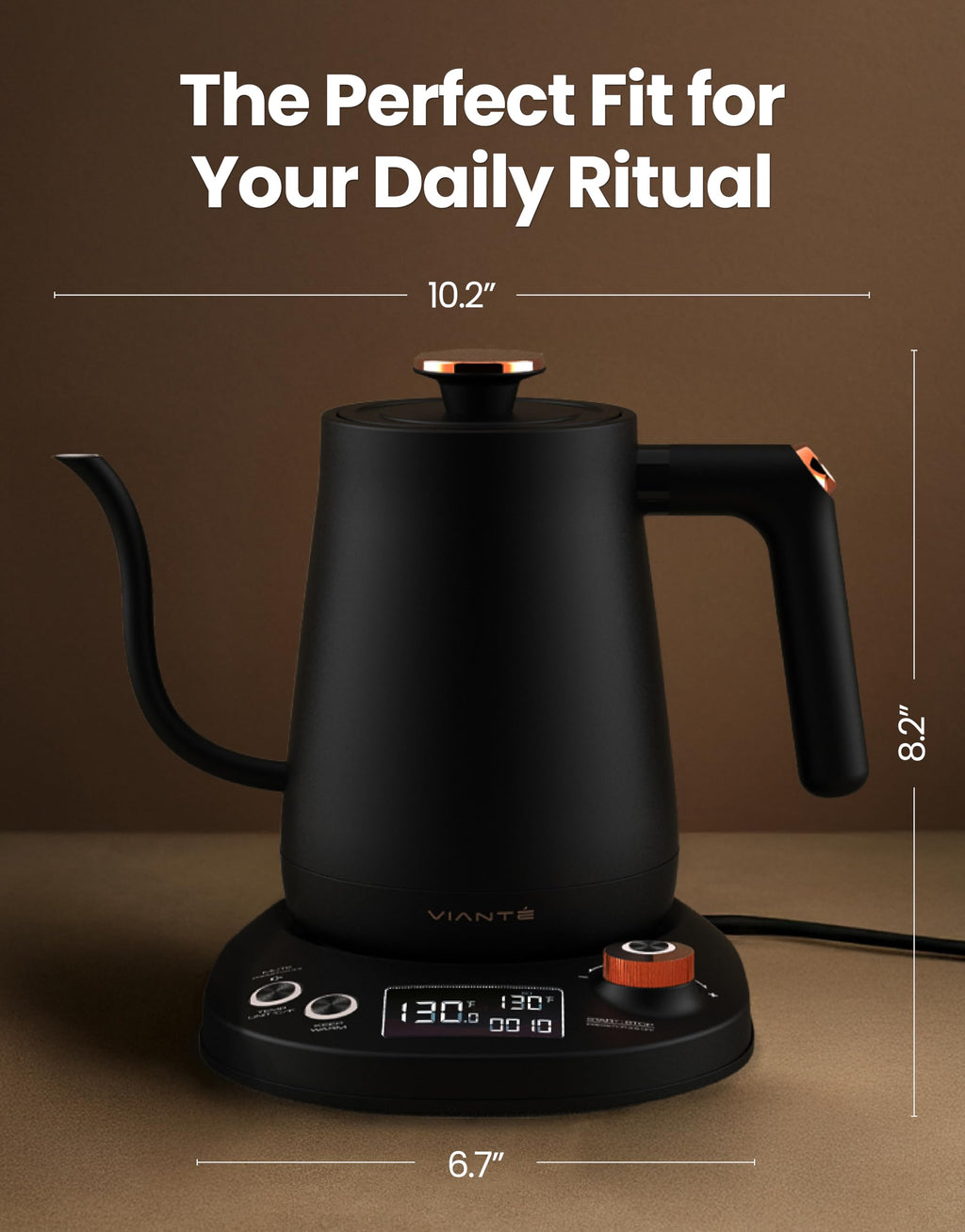 Viante Luxury Tea Set with Electric Kettle & Infuser