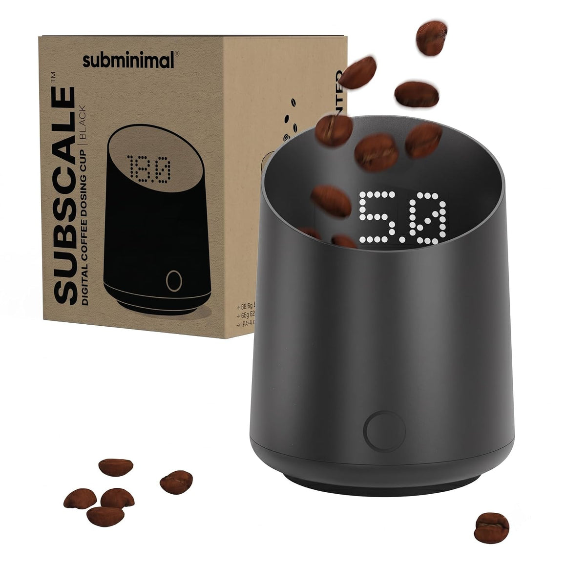 Subminimal SubScale Digital Dosing Cup & Scale – Matte Black, USB-C