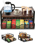 Tea Bag Organizer with 6 Compartments – Extra Large