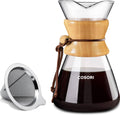 Cosori Pour Over Coffee Maker – Double-Layer Stainless Filter, 34 oz, 8 Cup