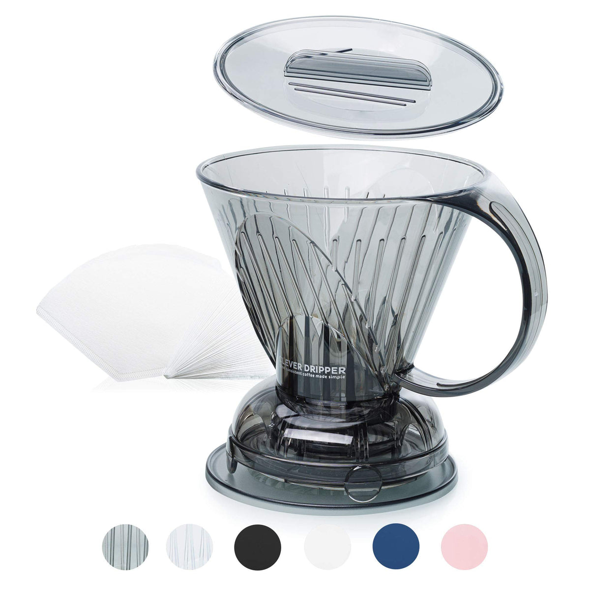 Clever Coffee Dripper & 100 Filters – 18 oz, BPA-Free, Immersion Brew