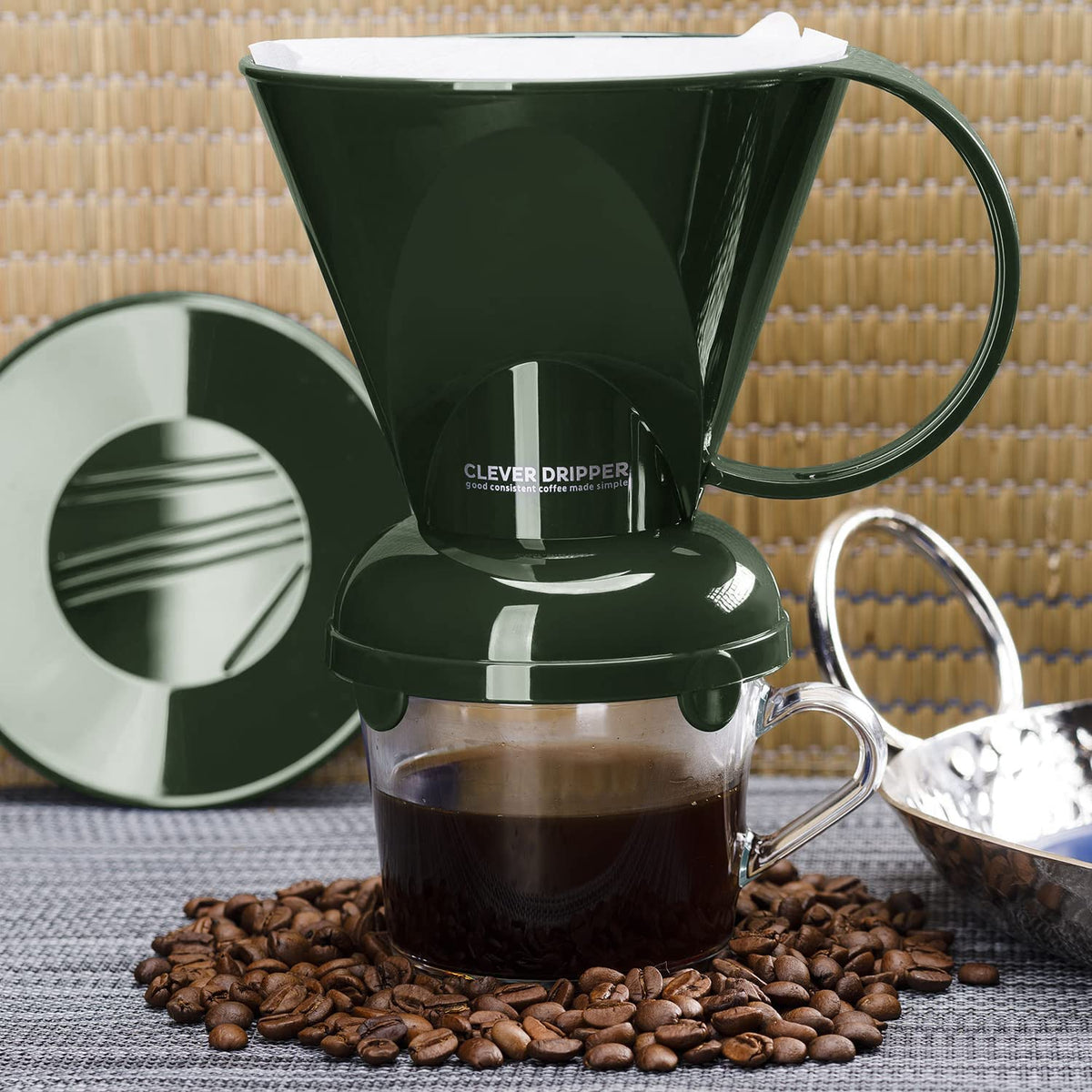 Clever Coffee Dripper & 100 Filters – 18 oz, BPA-Free, Immersion Brew