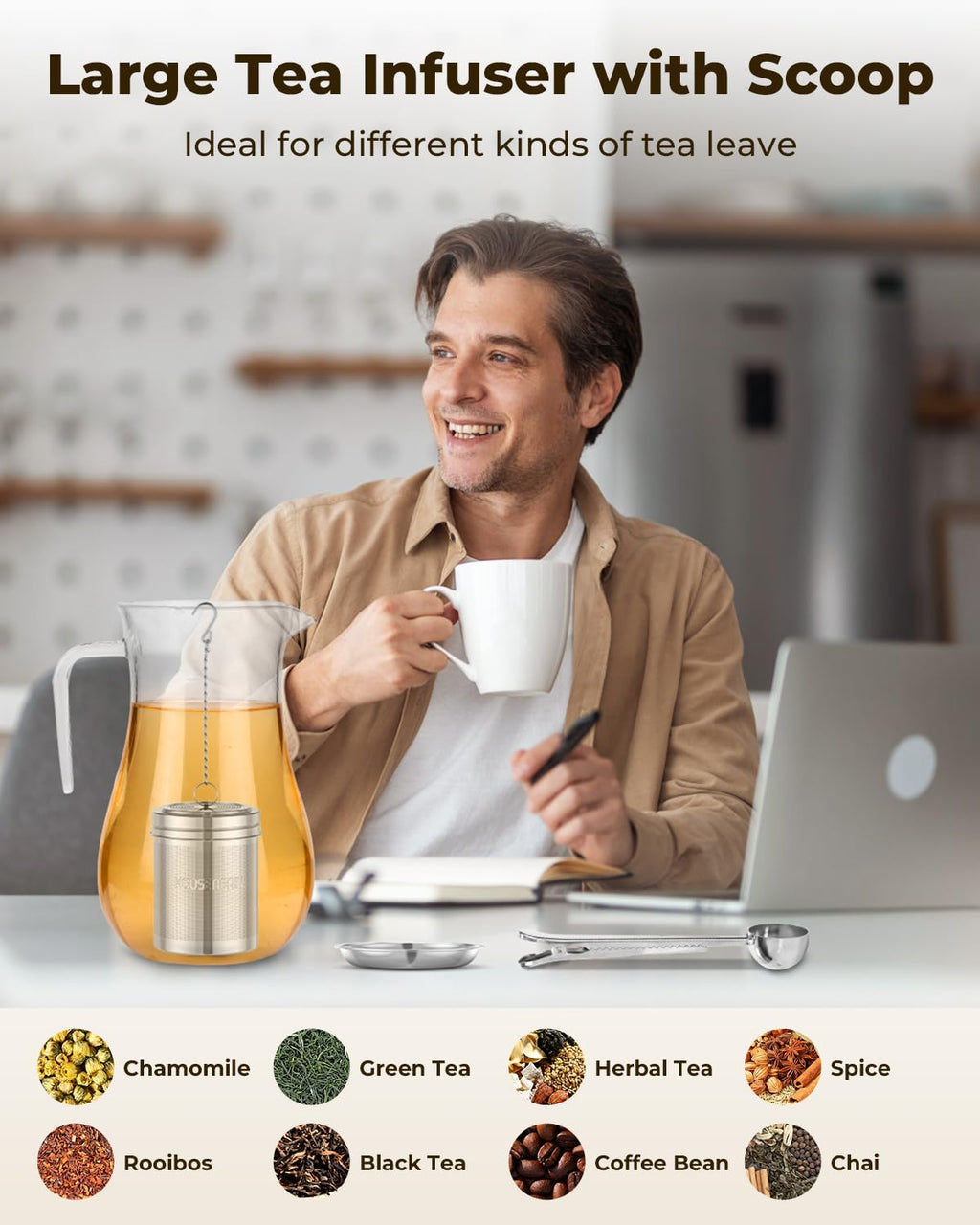 House Again Fine Mesh Tea Infuser, Set of 2