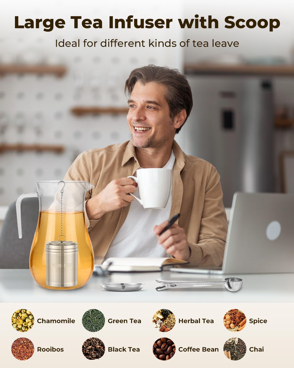 House Again Fine Mesh Tea Infuser, Set of 2
