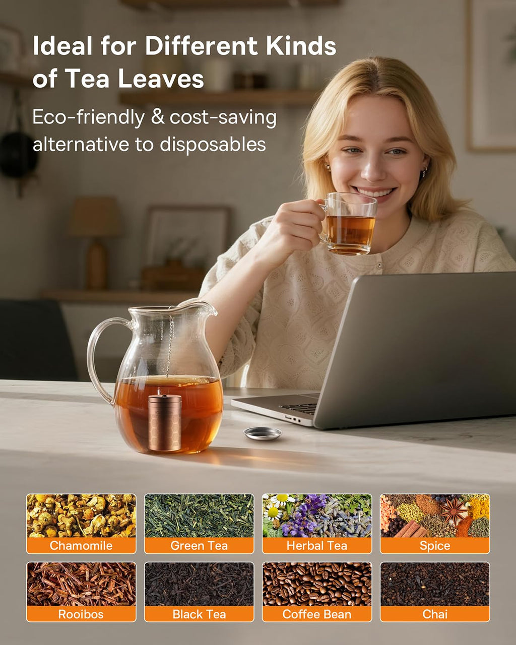 House Again Fine Mesh Tea Infuser, Set of 2