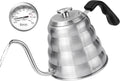 Stovetop Gooseneck Kettle with Thermometer – 40oz Stainless Steel, Pour Over
