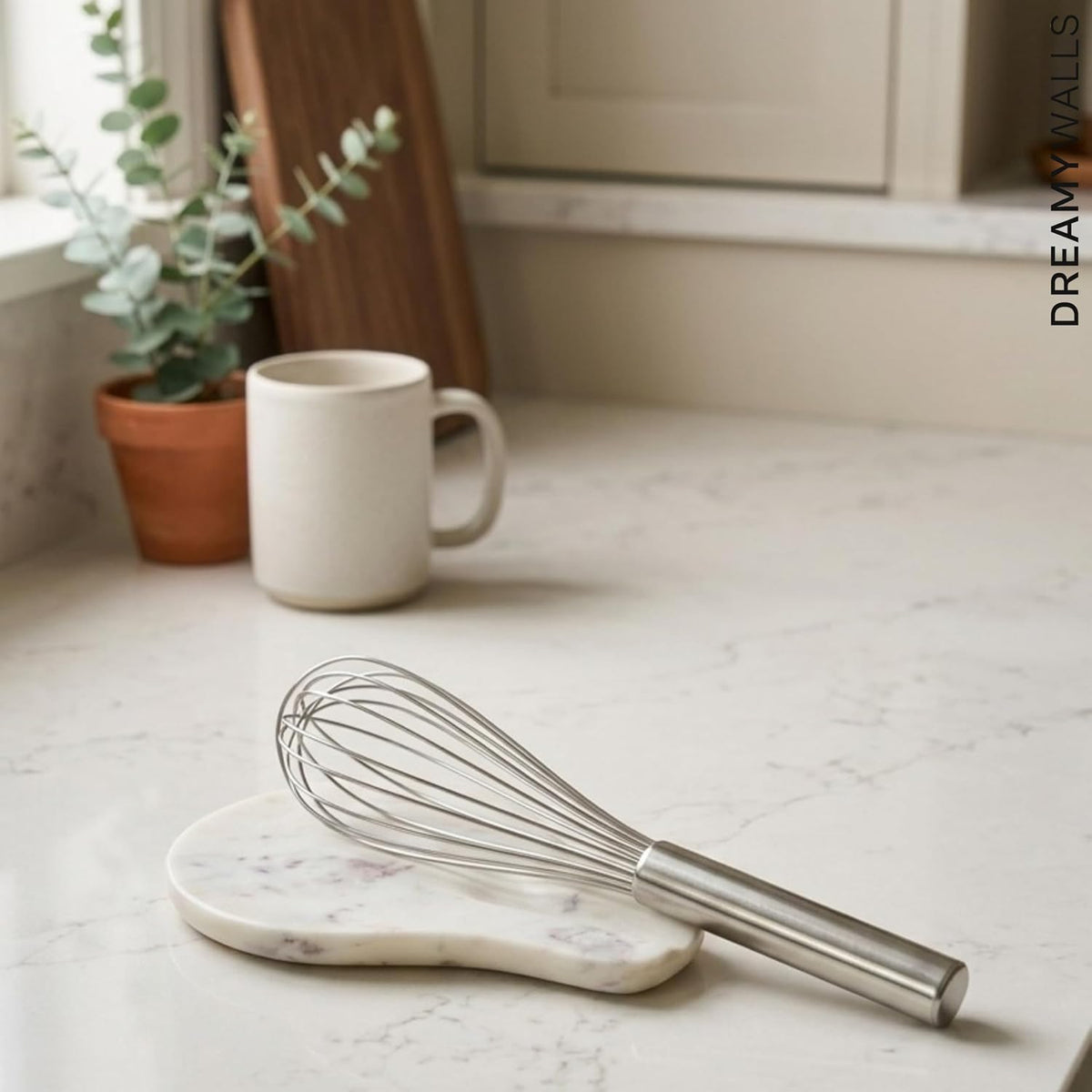 Marble Spoon Rest – 7" x 5" Oval, Heat-Resistant, Non-Slip, Handcrafted in India