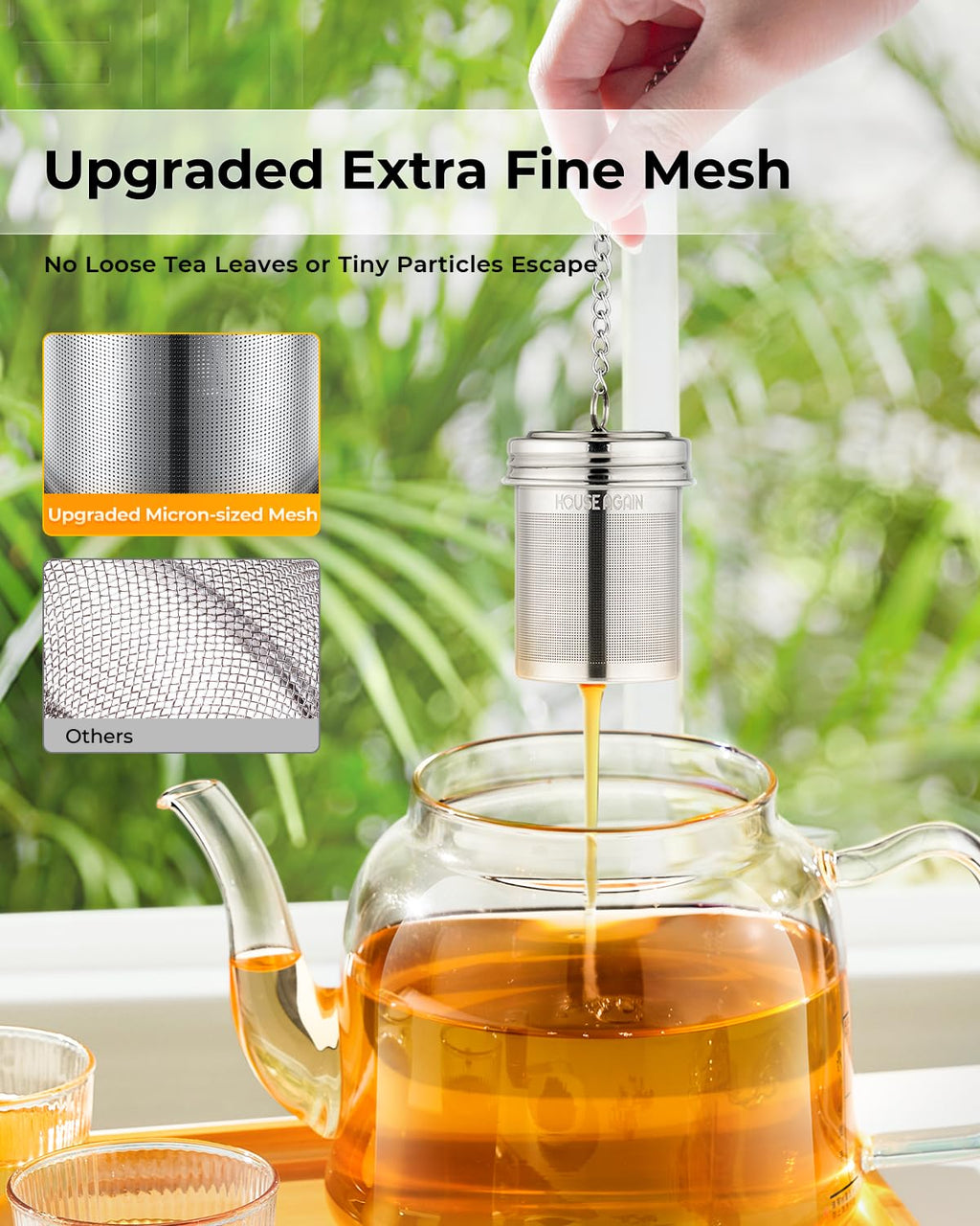 House Again Fine Mesh Tea Infuser, Set of 2