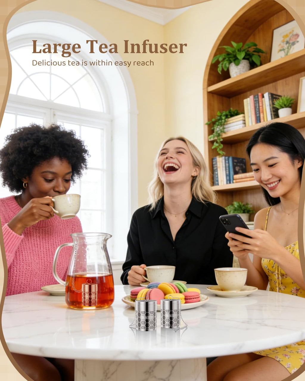 House Again Fine Mesh Tea Infuser, Set of 2