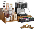 3-Tier Coffee Station Organizer with K-Cup Holder – Rustic Brown