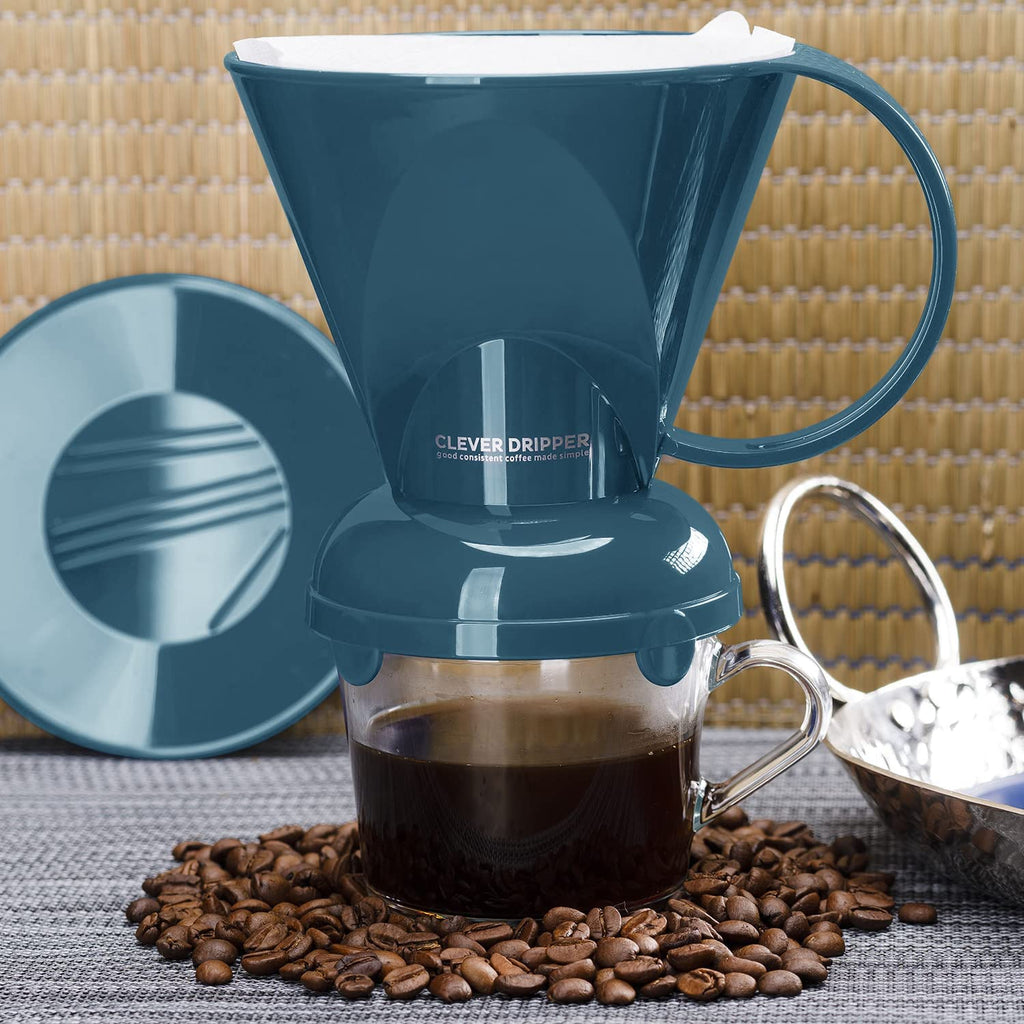 Clever Coffee Dripper & 100 Filters – 18 oz, BPA-Free, Immersion Brew