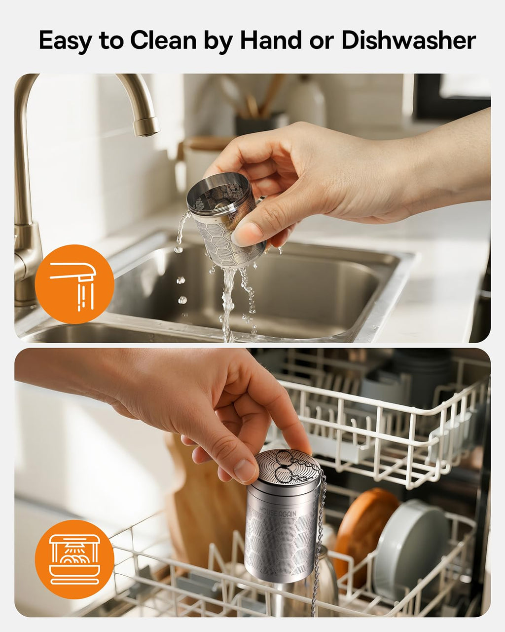 House Again Fine Mesh Tea Infuser, Set of 2
