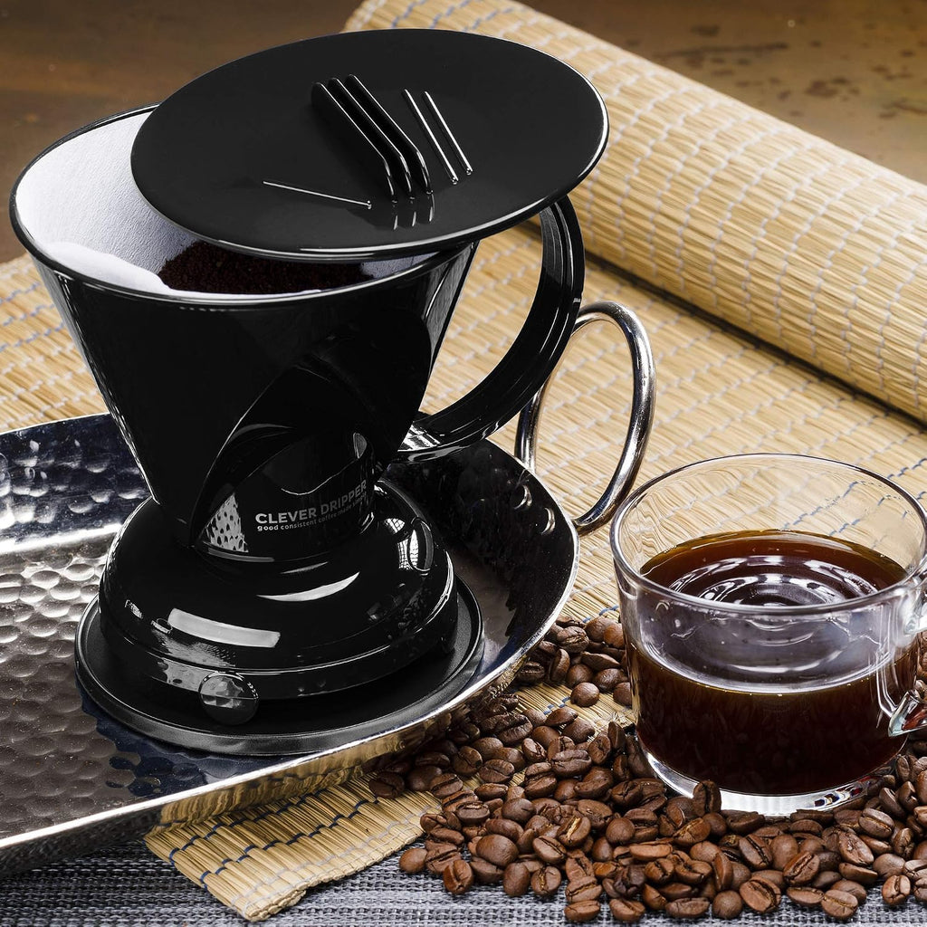 Clever Coffee Dripper & 100 Filters – 18 oz, BPA-Free, Immersion Brew