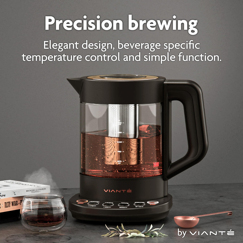 Viante Luxury Tea Set with Electric Kettle & Infuser