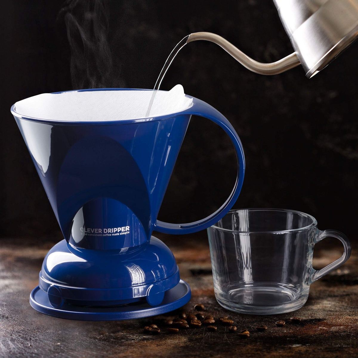 Clever Coffee Dripper & 100 Filters – 18 oz, BPA-Free, Immersion Brew