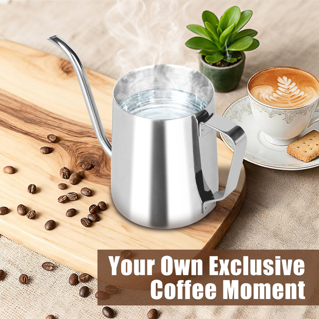Stovetop Gooseneck Kettle with Thermometer – 40oz Stainless Steel, Pour Over