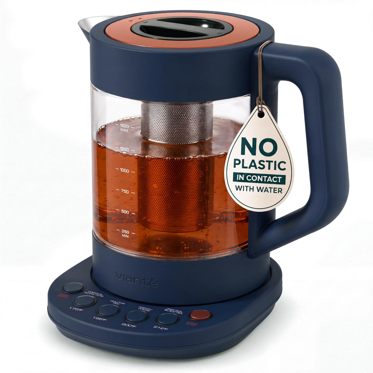 Viante Luxury Tea Set with Electric Kettle & Infuser