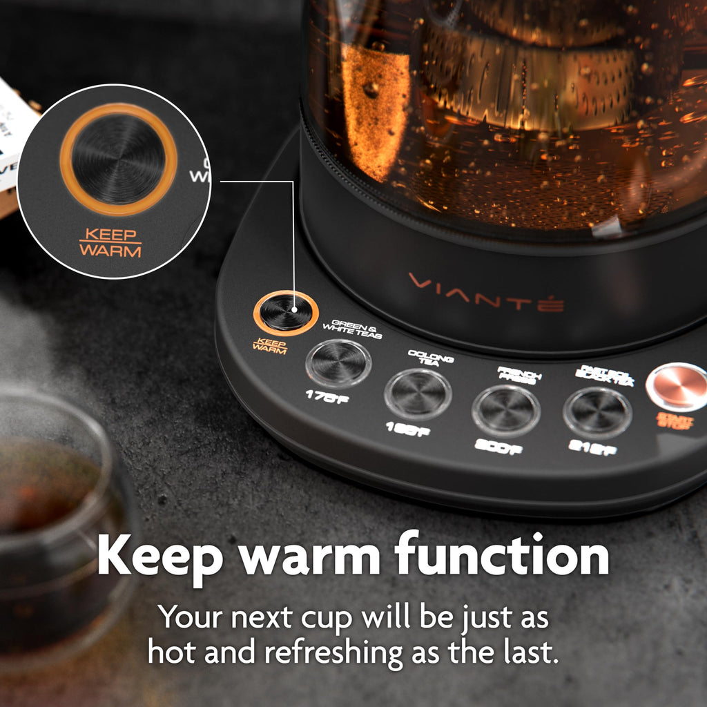 Viante Luxury Tea Set with Electric Kettle & Infuser