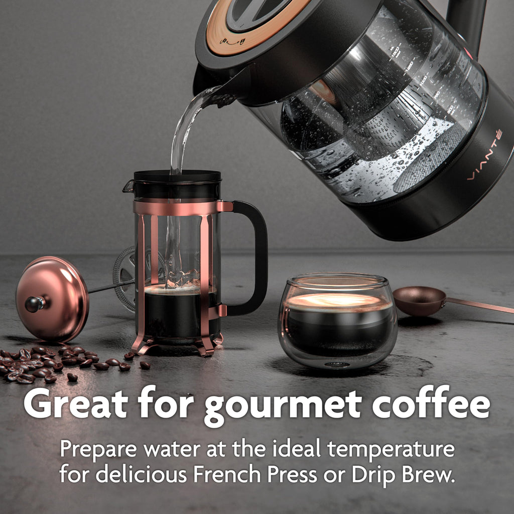 Viante Luxury Tea Set with Electric Kettle & Infuser