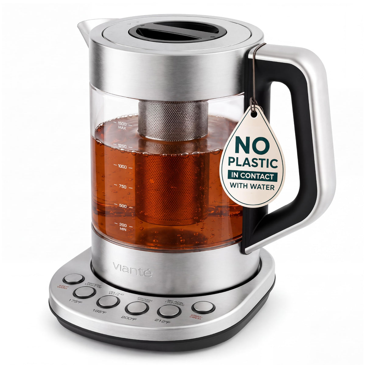 Viante Luxury Tea Set with Electric Kettle & Infuser