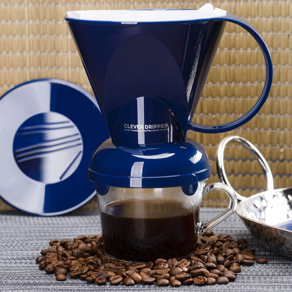 Clever Coffee Dripper & 100 Filters – 18 oz, BPA-Free, Immersion Brew