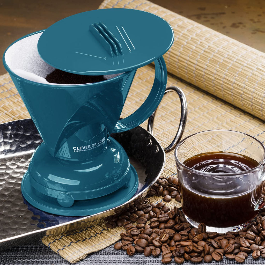Clever Coffee Dripper & 100 Filters – 18 oz, BPA-Free, Immersion Brew